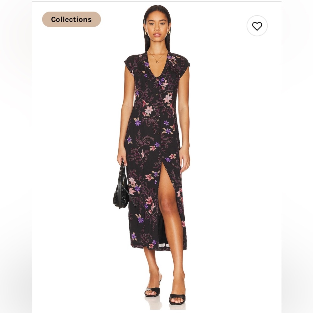 NWT Free People “Rosemary Printed” Midi Dress
